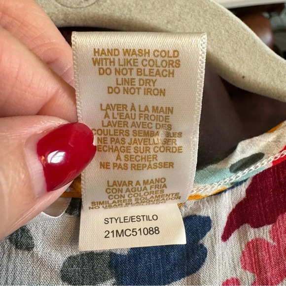 Anne Cole Signature Women's Wallflower V-Neck Cover-Up Tunic Top - Picture 7 of 7